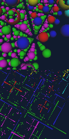 Figure 1: Atoms (top) with Orbitals (bottom). 