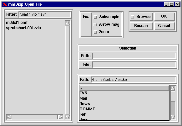 Open file dialog box