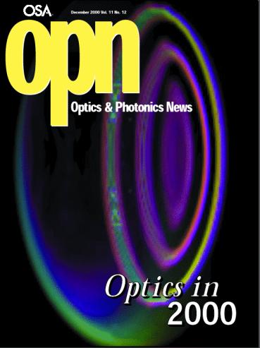 Cover of December 2000 Photonics and Optics News
