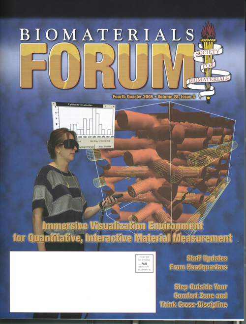 Cover of Biomaterials Forum, 2006, Issue 4