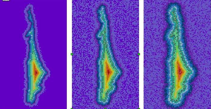 The same cell imaged under different imaging conditions show a range of edge quality.