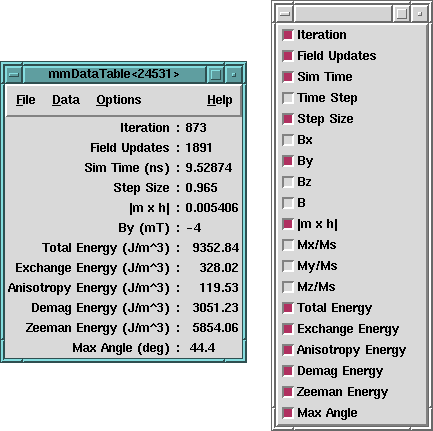 mmDataTable Screen Shot