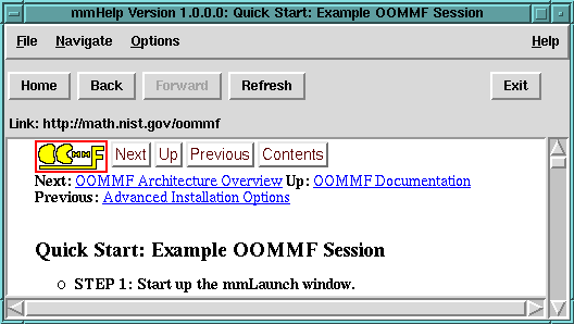 mmHelp Screen Shot