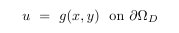 Dirichlet boundary condition