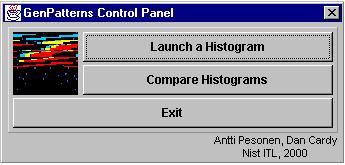 GenPatterns Control Panel Window