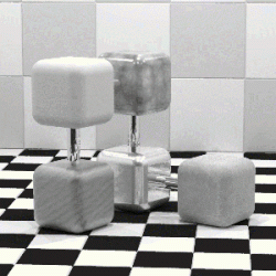 Figure 10: Five rendered cubes using NEFDS data