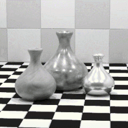Figure 9: Three rendered vases using NEFDS data