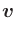 $\displaystyle \mbox{\boldmath$v$}$