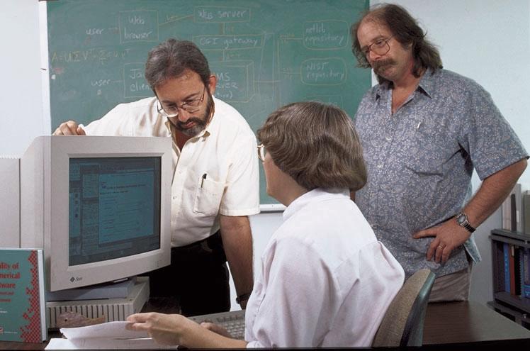 Left to right:
Ron Boisvert, Marje McClain, Bruce Miller.